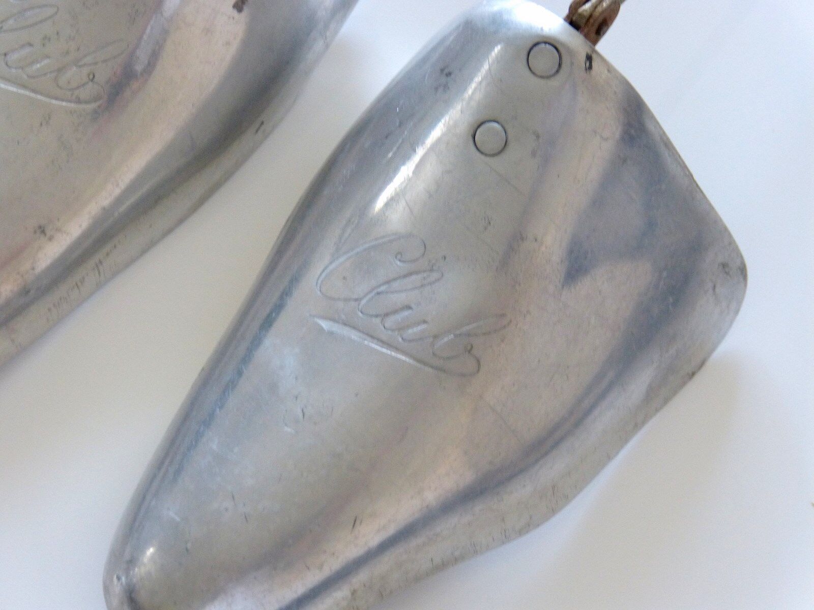 Pair of shoe trees former CLUB brand metal, aluminium.