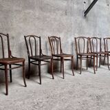 Set of 6 vintage bistro chairs
