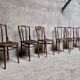 Série de 6 chaises bistrot vintage