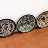 Decorative plates by Stefan Kniat 60s