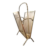 Gold-plated brass magazine rack Maison Baguès