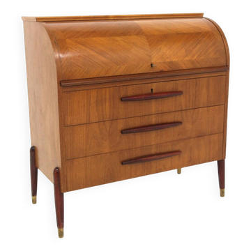 Scandinavian teak secretary, Bröderna Gustafssons, Sweden, 19