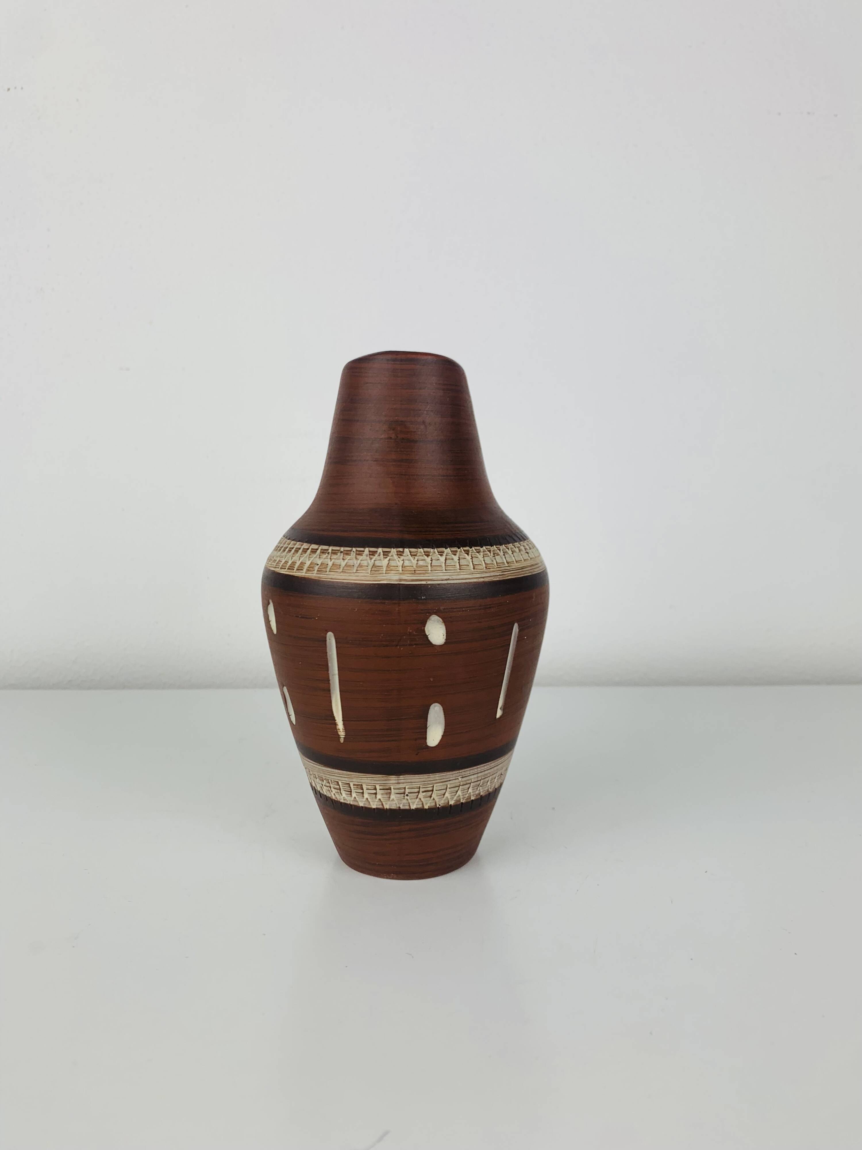 Vintage West German ceramic vase from the 1960s