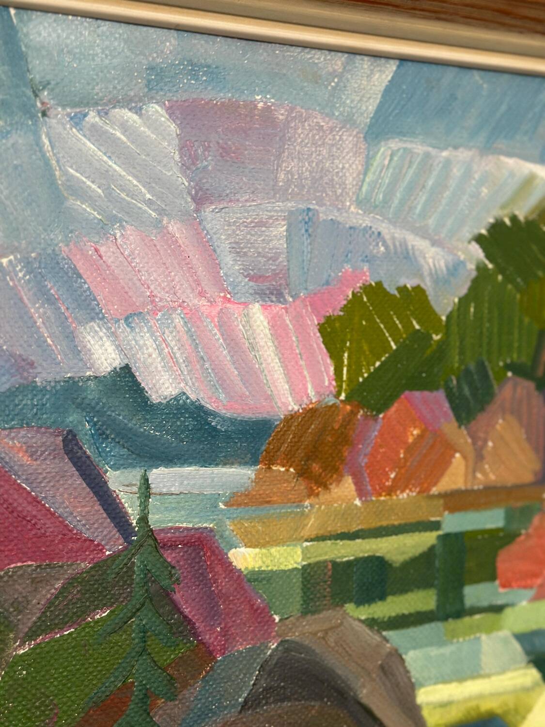 Swedish Oil on Canvas – “Autumn Landscape” by Ulf Tedenstig (1937–1999