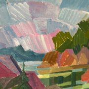 Swedish Oil on Canvas – “Autumn Landscape” by Ulf Tedenstig (1937–1999
