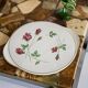 Assiette décorative Rose vintage du milieu du siècle, Allemagne, années 1970