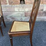 Set of 4 French chairs louis XVI vintage 30s Provence