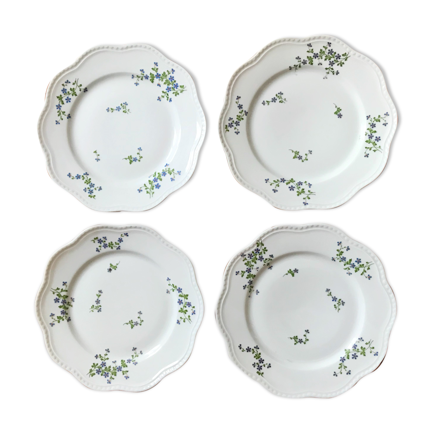 Limoges porcelain dessert plates