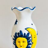 Vintage Sun & Moon Vase ceramic H17cm