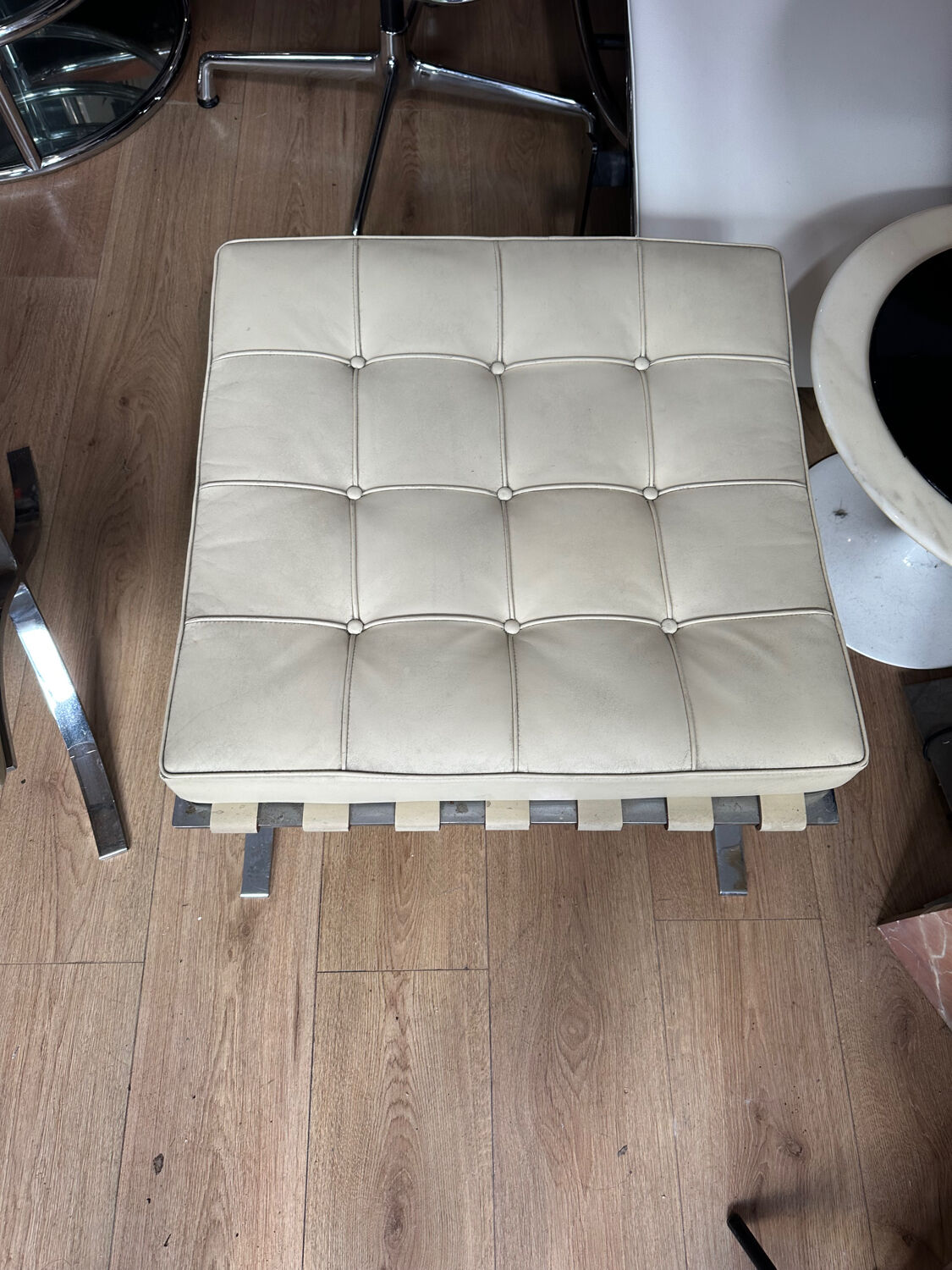 Pair of Barcelona Ottomans Knoll edition