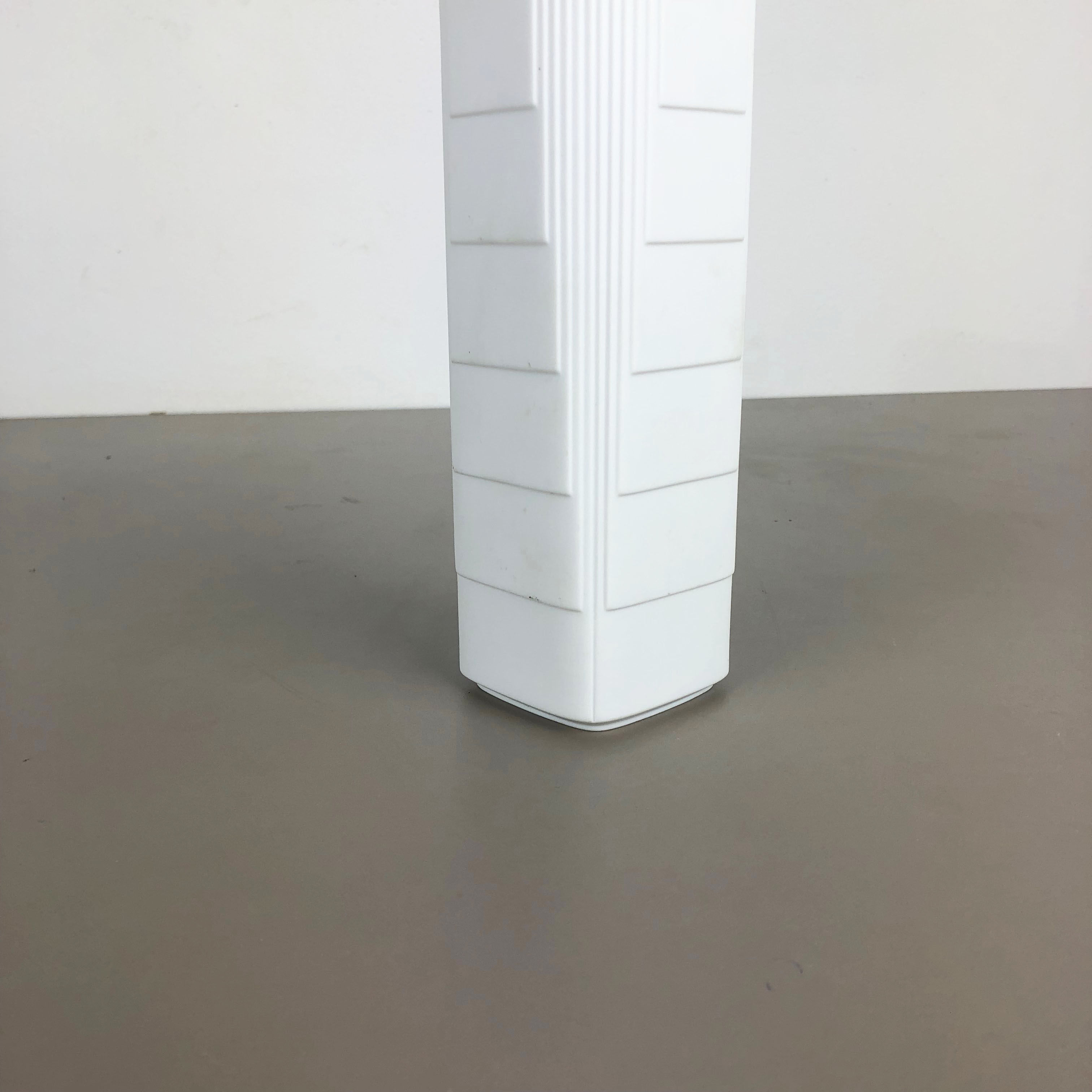 Original porcelain op art vase by Christa Galtz for Rosenthal Germany, 1970s