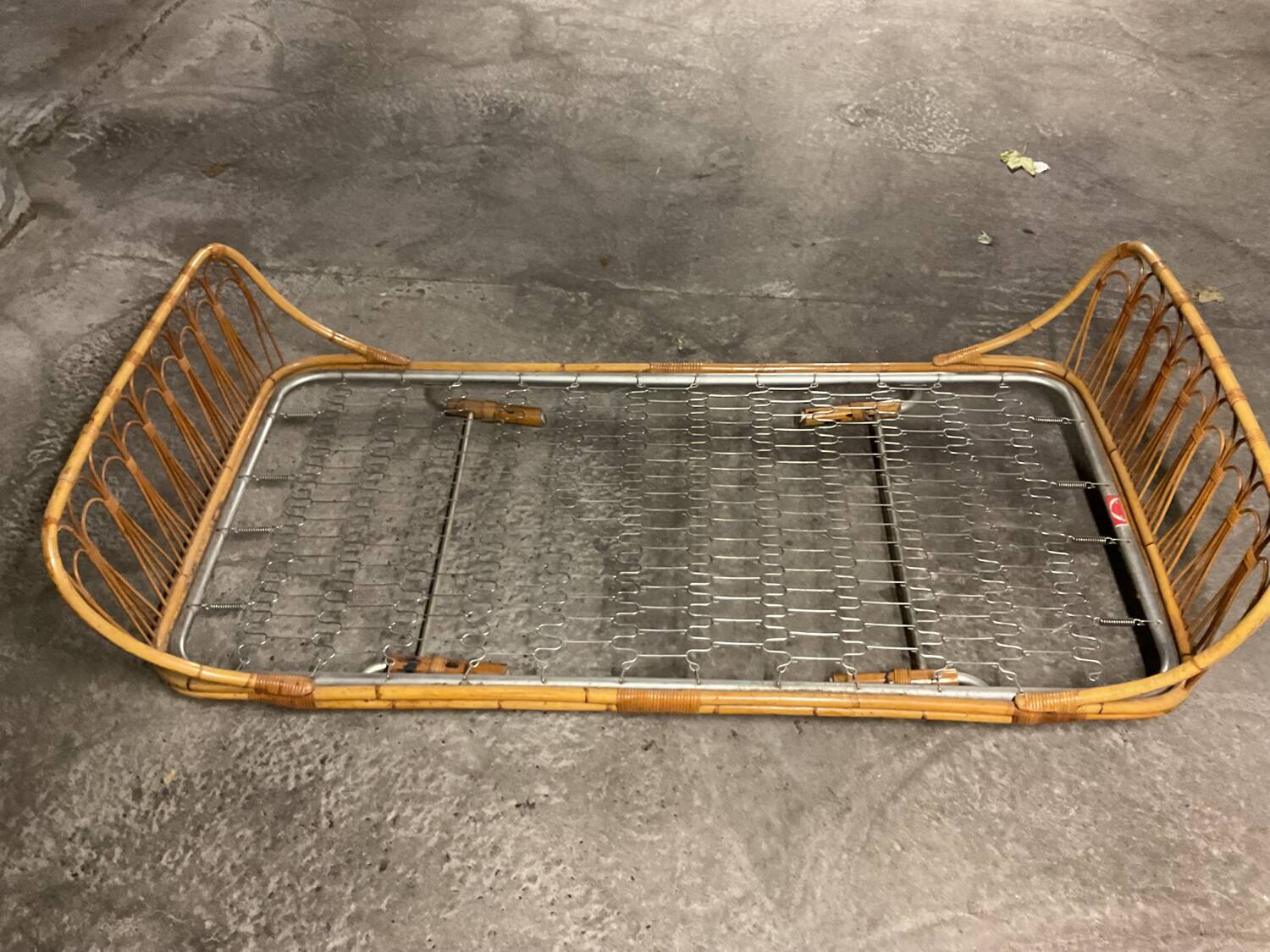 Rattan sofa bed AUDOUX MINNET 60s