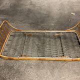 Rattan sofa bed AUDOUX MINNET 60s