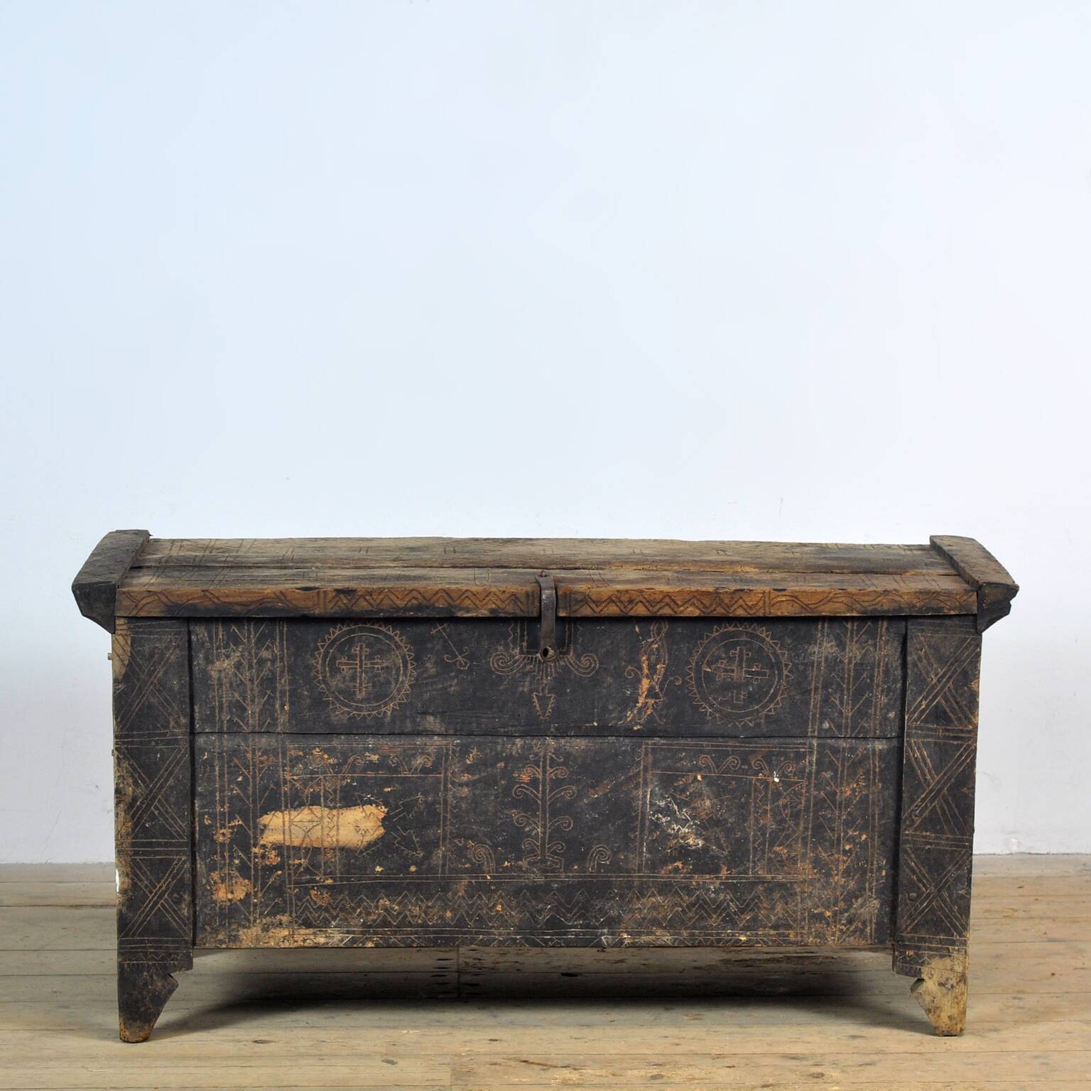 Coffre de berger antique, années 1820