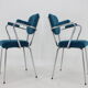 1960s Pair of Italian Armchairs in Corduroy