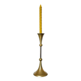 Tapered brass candle holder