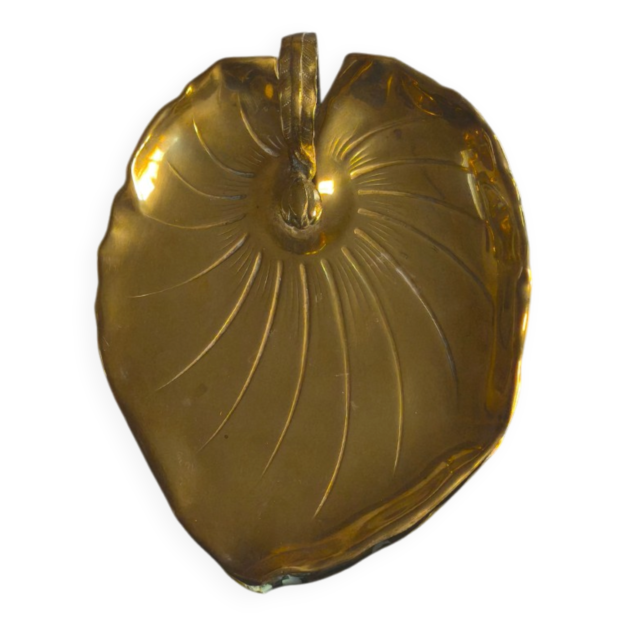 Leaf-shaped tray in Art Nouveau style