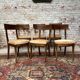 Suite of six mahogany chairs with 19th century Directoire style bands