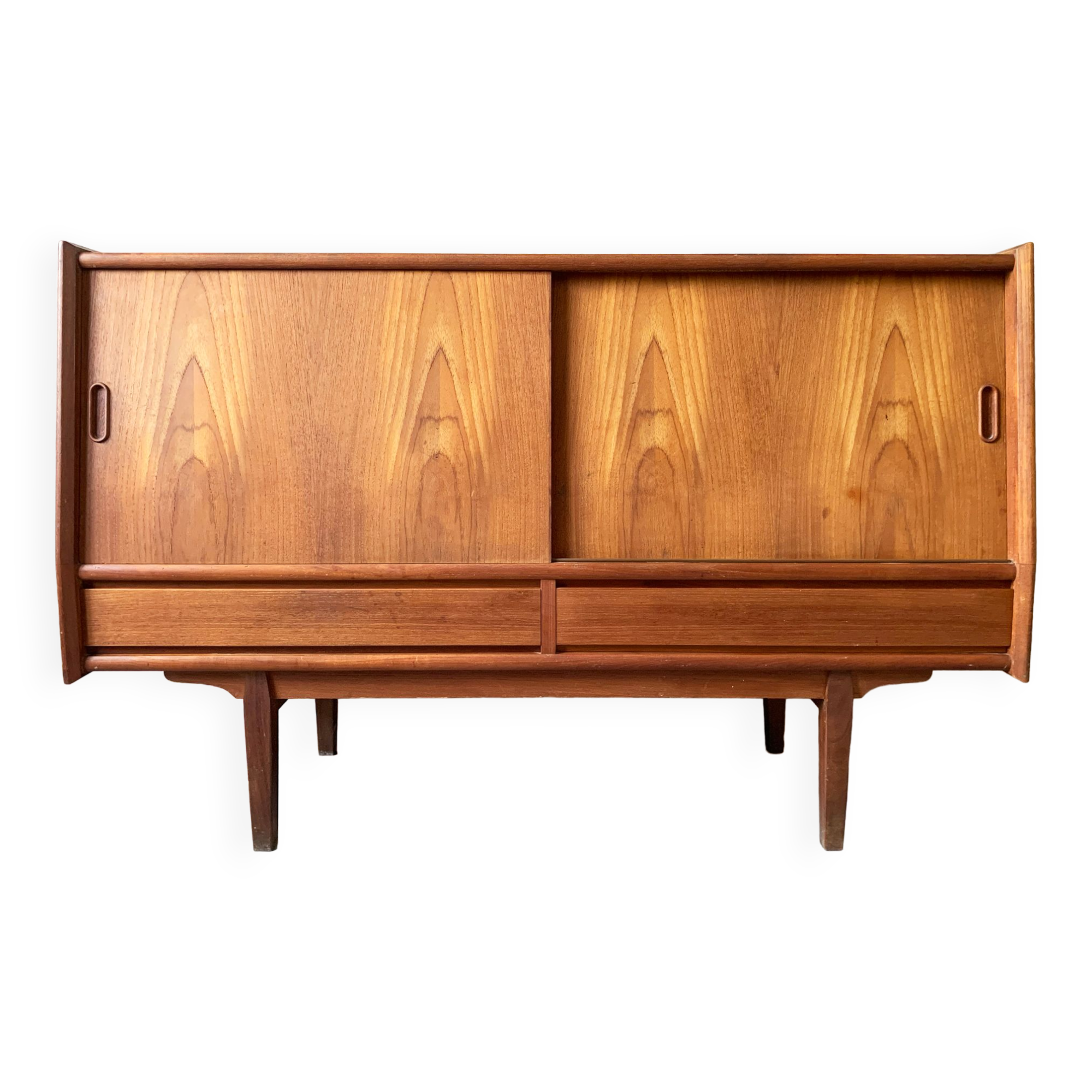 Danish vintage teak enfilade, 60s