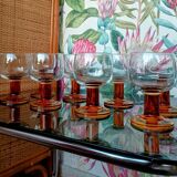 Luminarc retro amber glass