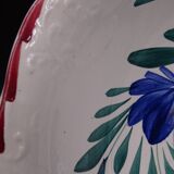 Large earthenware bowl of Moulin-des-Loups - Floral decoration - Around 1960