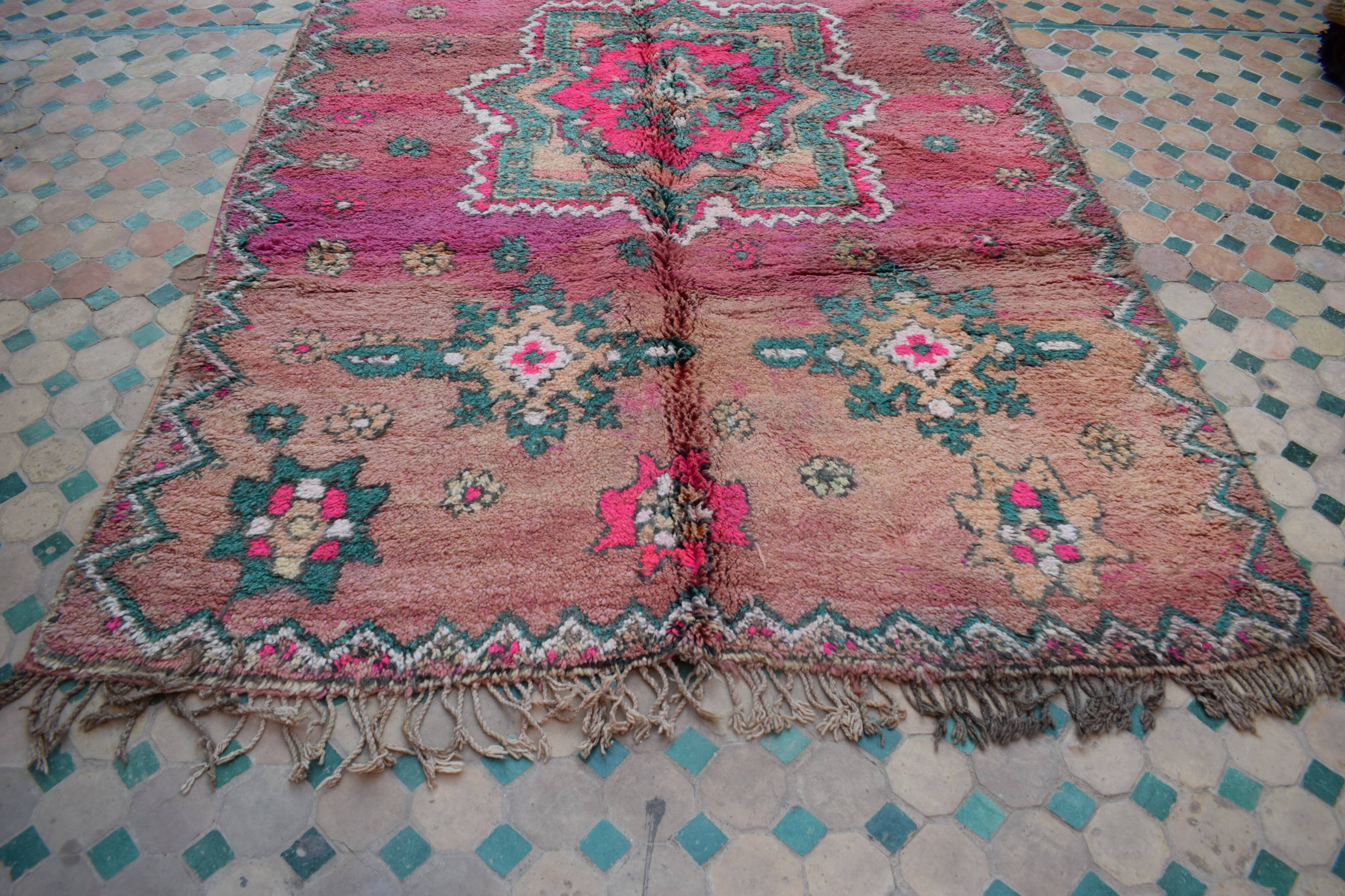 Tapis berbère marocain vintage atlas