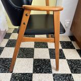 Black skai armchair by Cees Braakman for Pastoe 1950