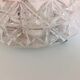 Vintage structured glass round ceiling lamp 60s-70s