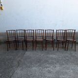 Thonet or Fischel bistro chair set of 7