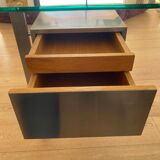 Bureau moderniste en inox de Paul Legeard pour Dom. 1970