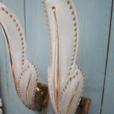 Golden pair of wall light vintage