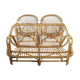 Bench and 2 rattan chairs