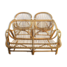 Bench and 2 rattan chairs