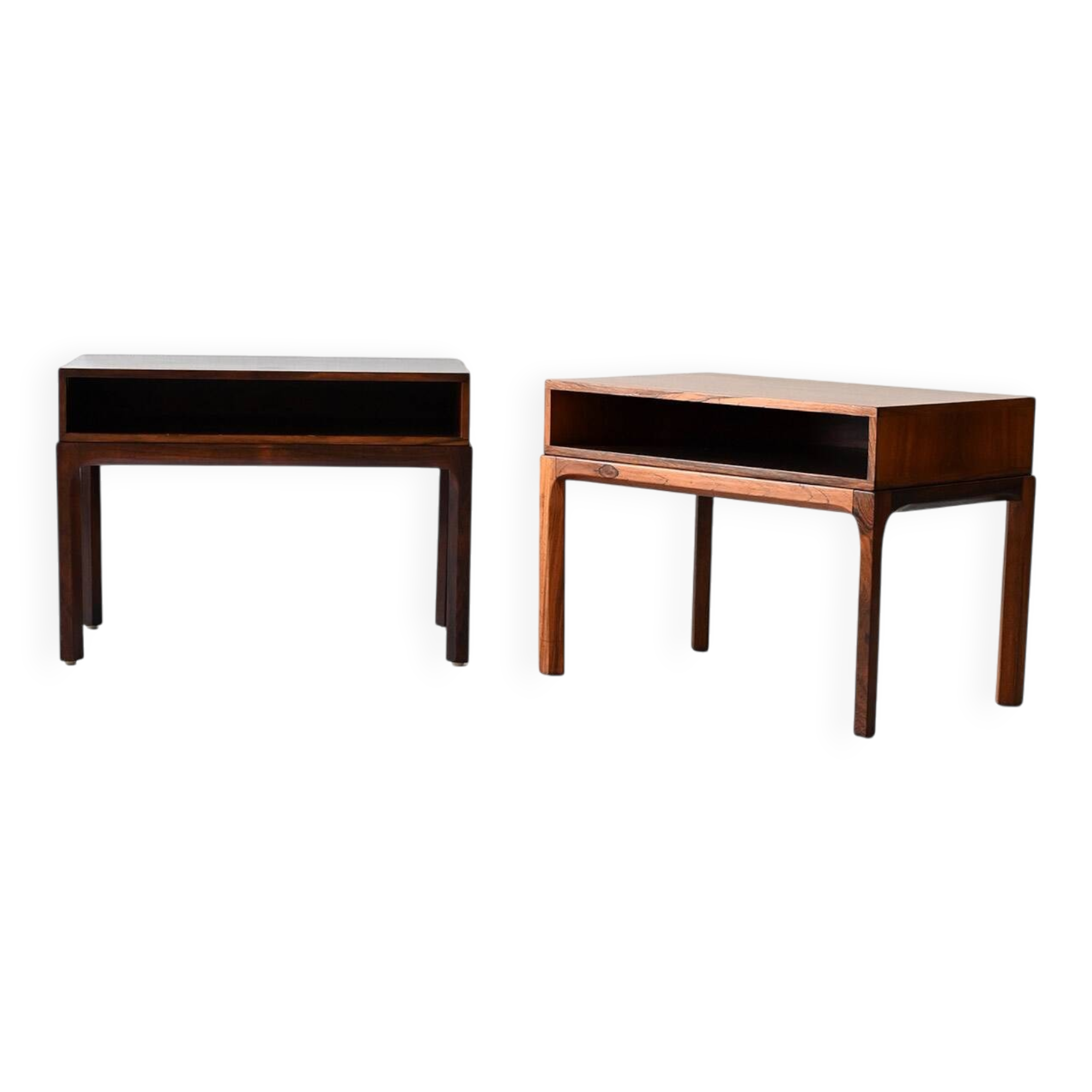 Pair of rosewood nightstands by Kai Kristiansen