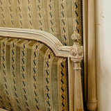 Bed with fluted columns louis xvi style patinated twentieth century