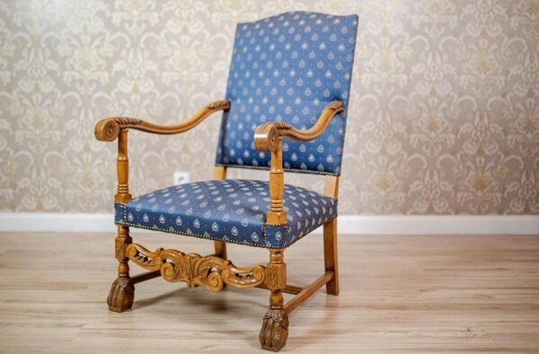 Fauteuil-Trône sculpté, années 1980