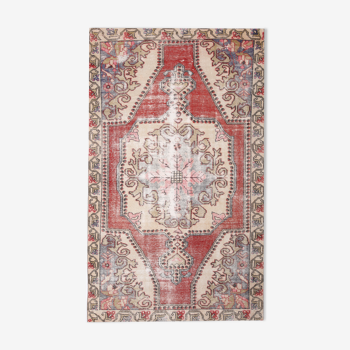 Tapis oushak délavé madallion 4x7, 220x132cm