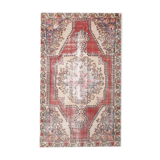 4x7 madallion faded oushak rug, 220x132cm