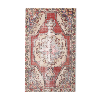 4x7 madallion faded oushak rug, 220x132cm