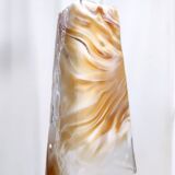 Orange Murano Glass and Brass Pendant by La Murrina, Italy, 1980s