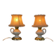 Pair of 1970s Ceramic Table or Bedside Lamps
