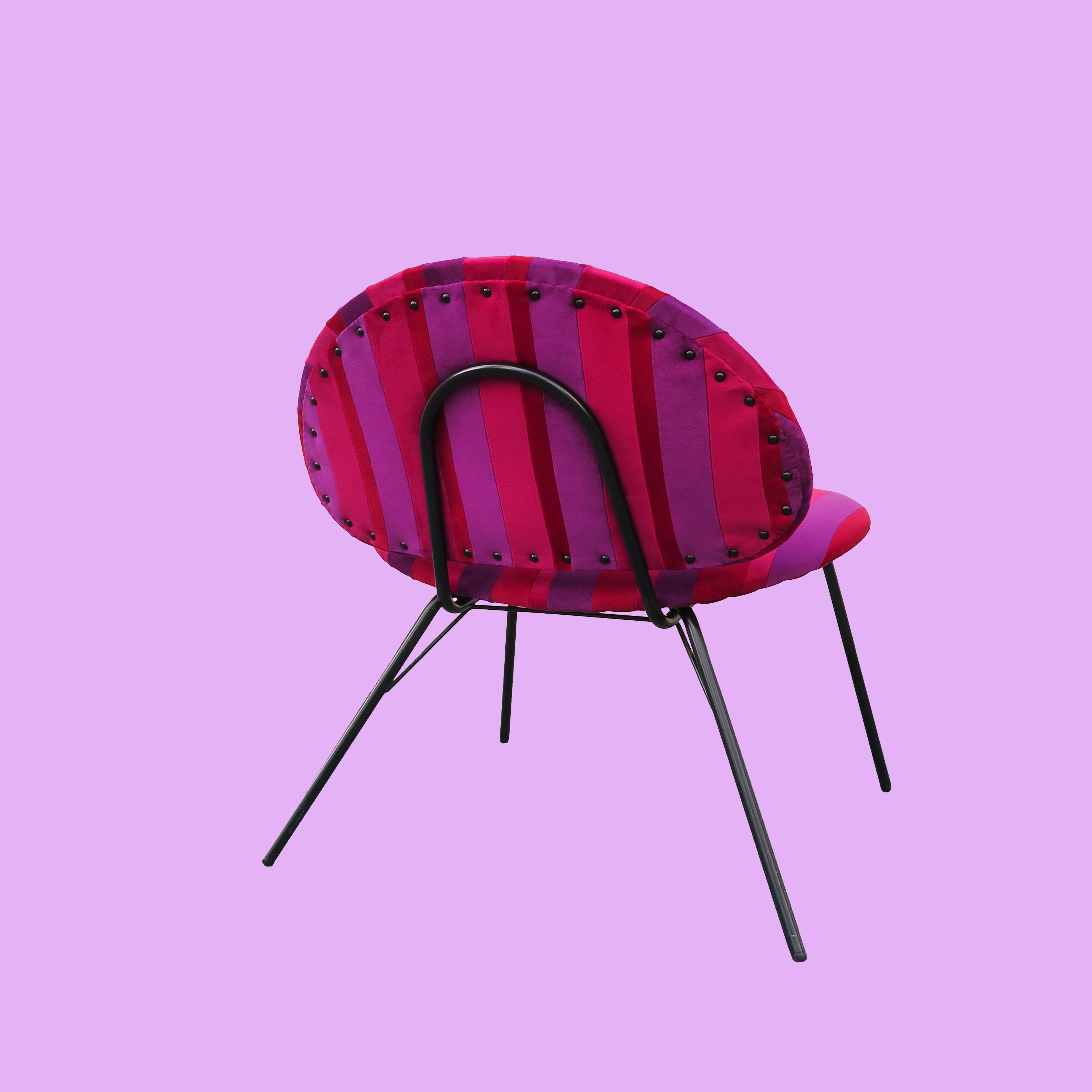 Fauteuil patchwork velours