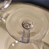 2 large ice cream bowls, dessert or otherwise, in crystal from the 1920s.