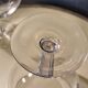 2 large ice cream bowls, dessert or otherwise, in crystal from the 1920s.
