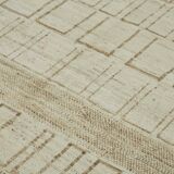 Handmade Turkish One of a Kind 202 cm x 307 cm Beige Wool Carpet
