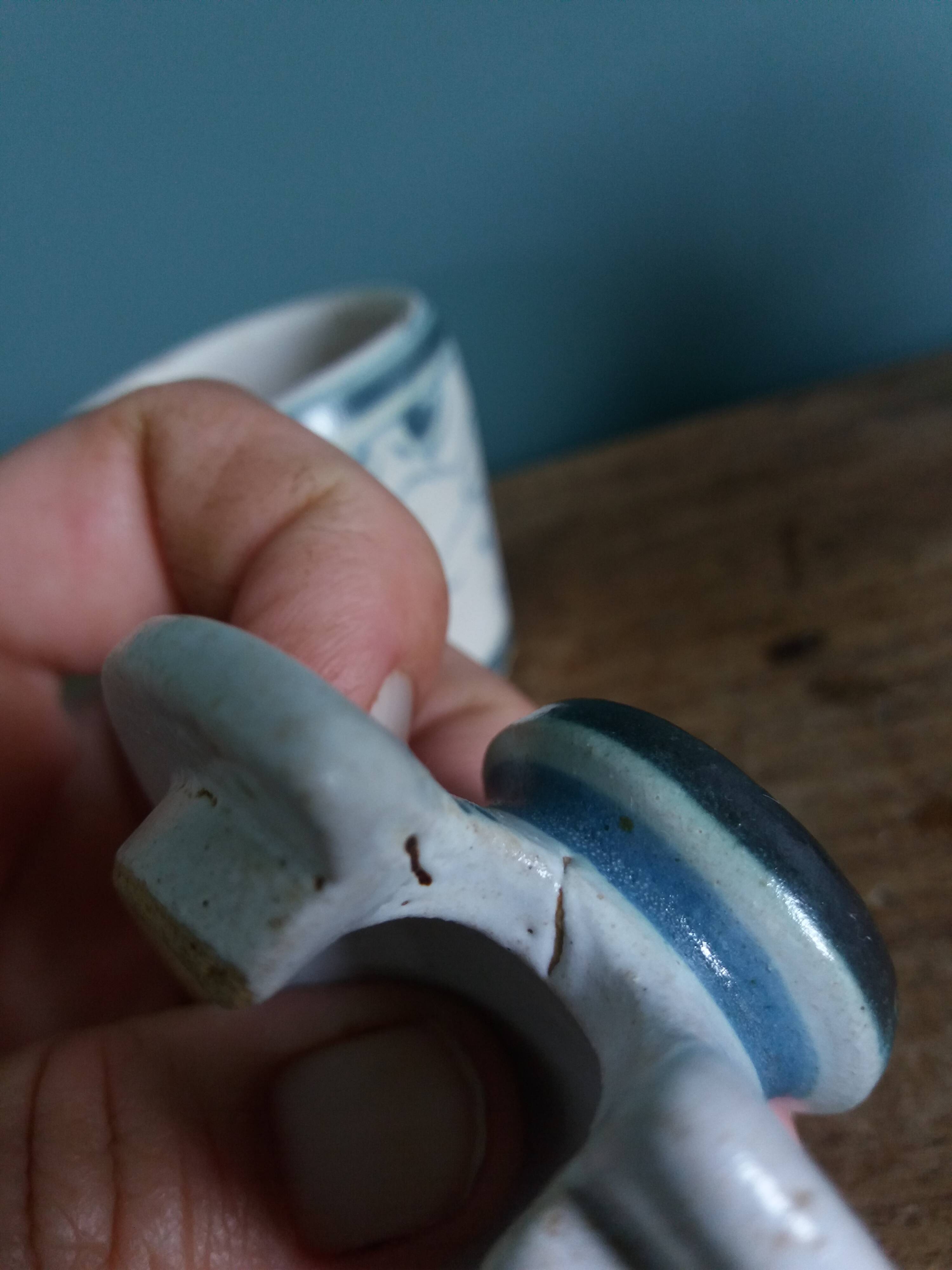 Keraluc Quimper mustard pot by Denise Campion