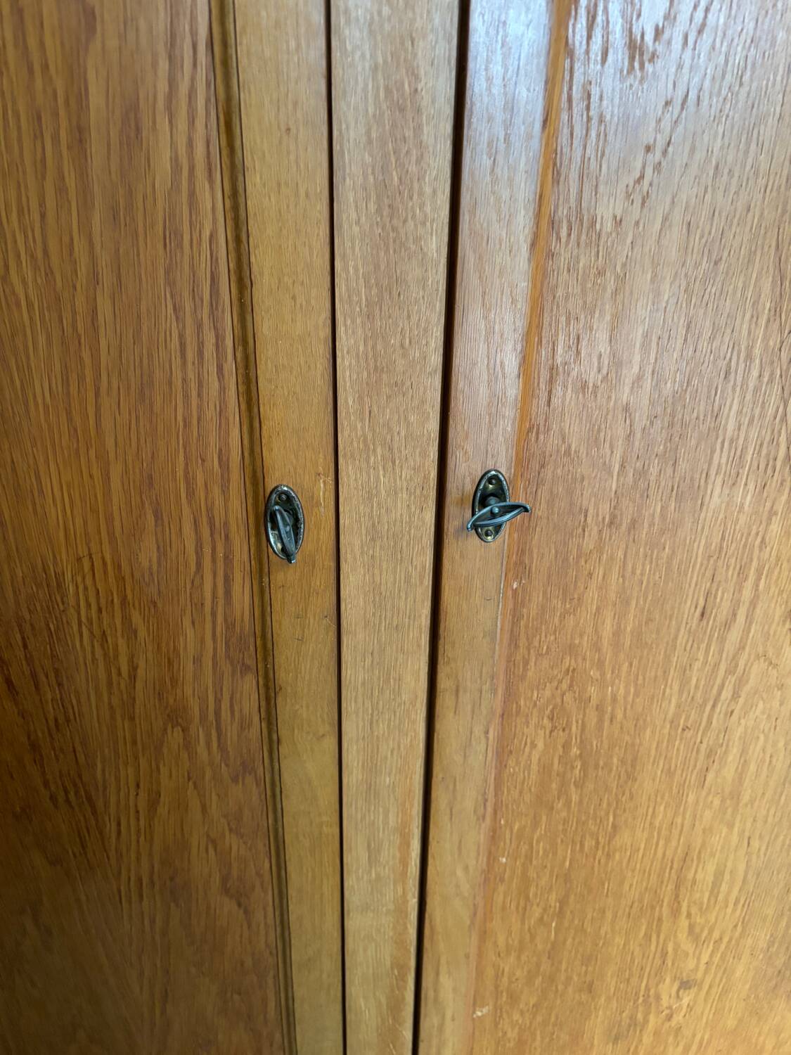 Vintage Parisian wardrobe with compass feet