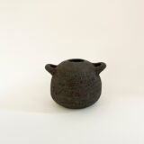 Vase "bouboulita" grès noir