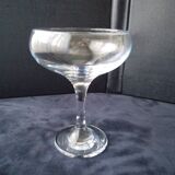 6 Large champagne glasses in plain glass or for starters or desserts