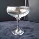 6 large champagne glasses in plain glass for starters or dessert.